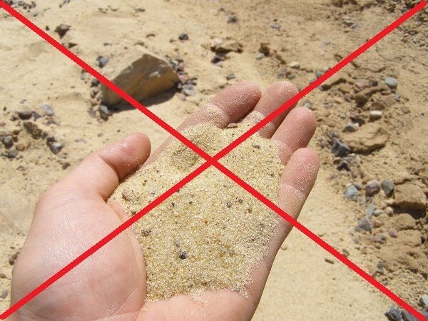 dont use sand for aquaponics grow media